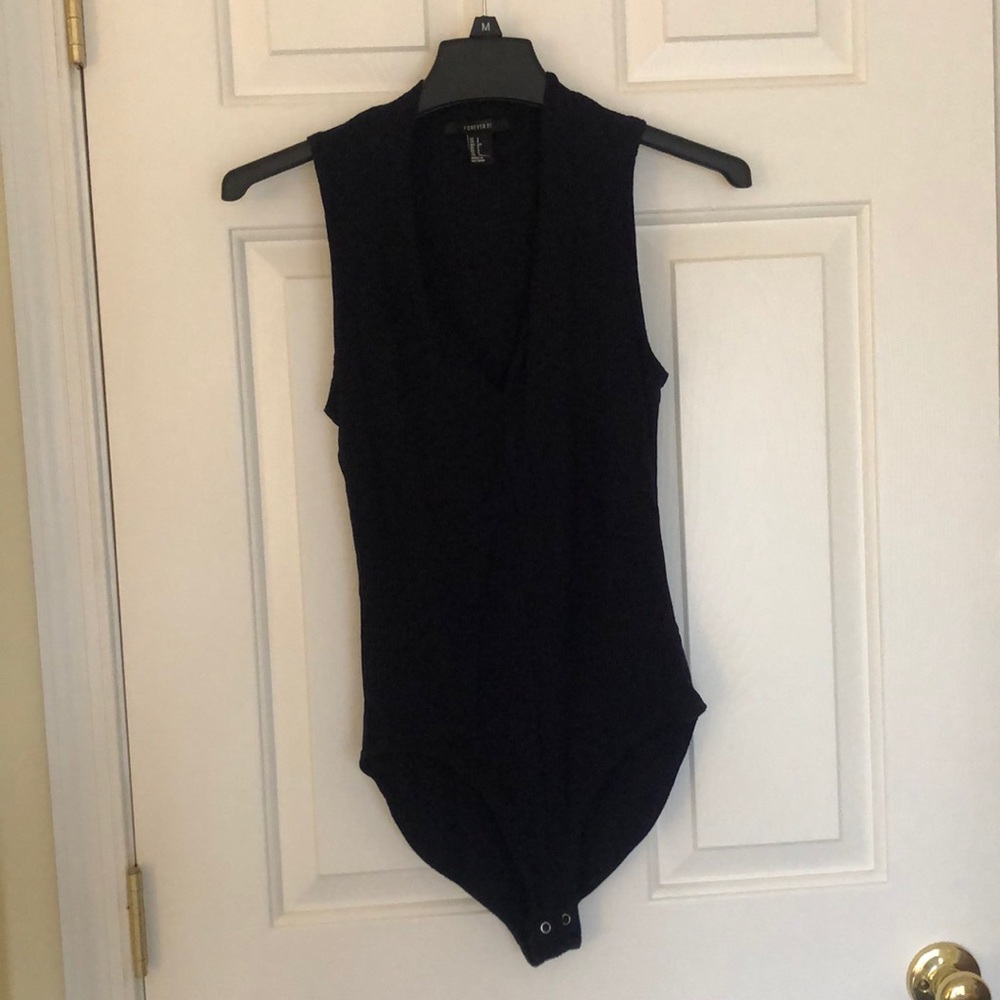 Forever 21 plunge neck body suit